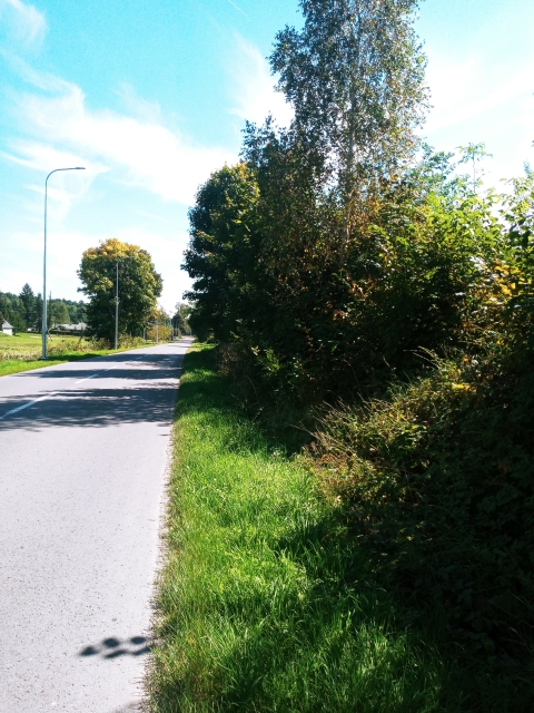 Droga po budowie oświetlania