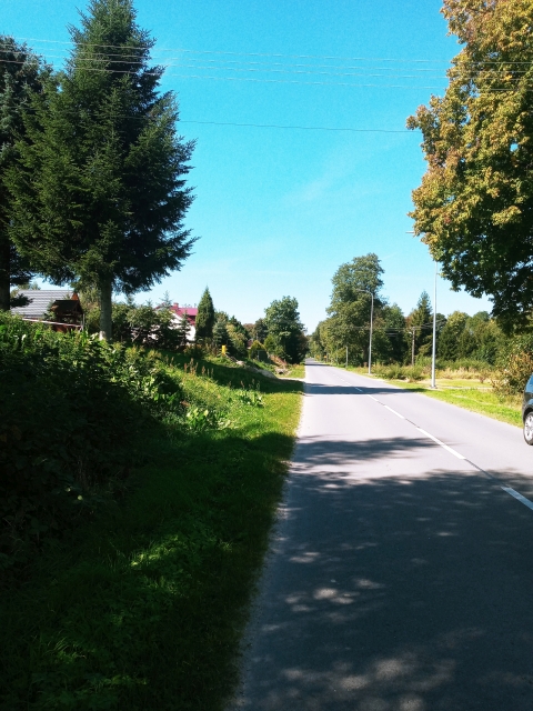 Droga po budowie oświetlania