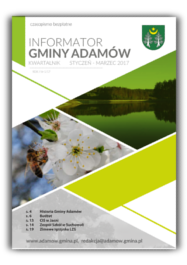 Ikona graficzna przedstawiająca pierwszą stronę Informatora Gminy Adamów Nr 1/2017(1)