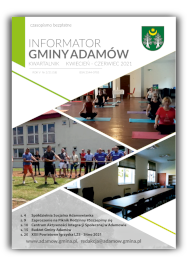 Ikona graficzna przedstawiająca pierwszą stronę Informatora Gminy Adamów Nr 2/2021(18)