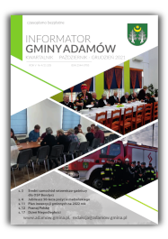 Ikona graficzna przedstawiająca pierwszą stronę Informatora Gminy Adamów Nr 4/2021(20)
