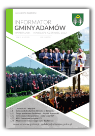 Ikona graficzna przedstawiająca pierwszą stronę Informatora Gminy Adamów Nr 2/2022(22)