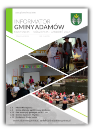 Ikona graficzna przedstawiająca pierwszą stronę Informatora Gminy Adamów Nr 4/2022(24)
