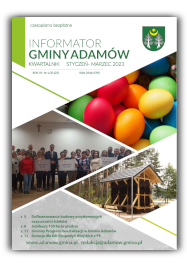 Ikona graficzna przedstawiająca pierwszą stronę Informatora Gminy Adamów Nr 1/2023(25)